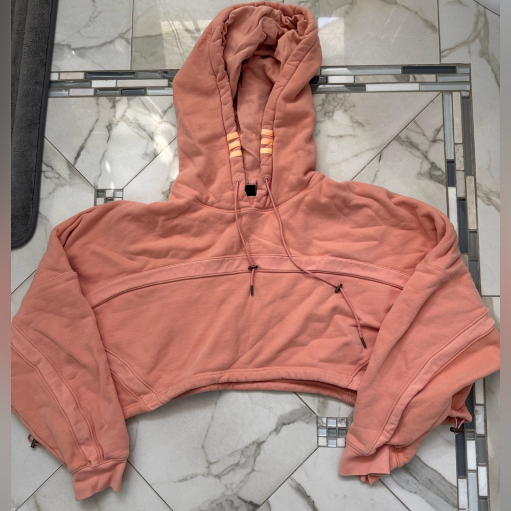 IVY PARK Dusty Rose Hooded Cropped Sweatshirt & Joggers - Picture 7 of 12